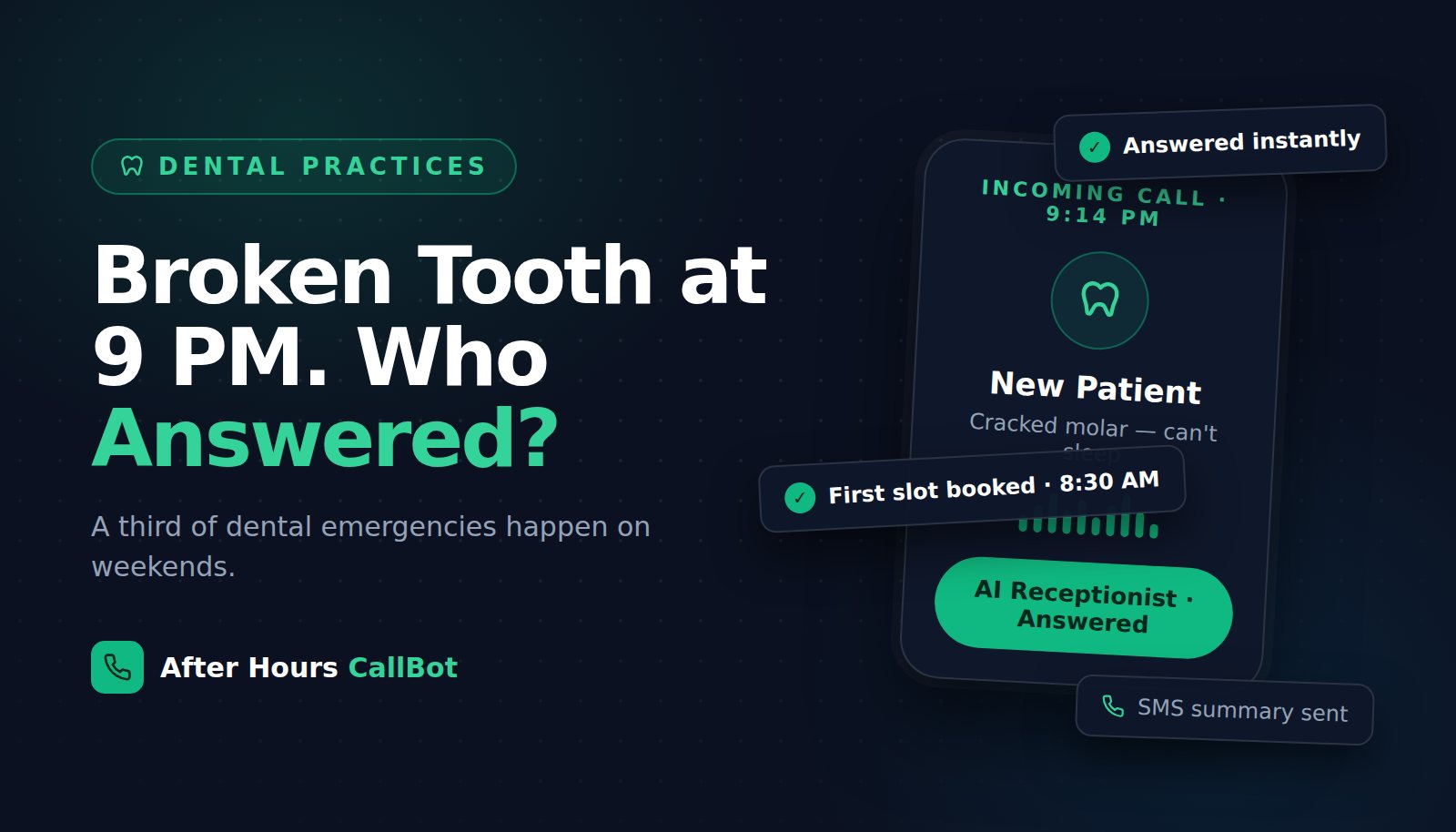 The Patient Called at 9 PM With a Broken Tooth. Who Answered?