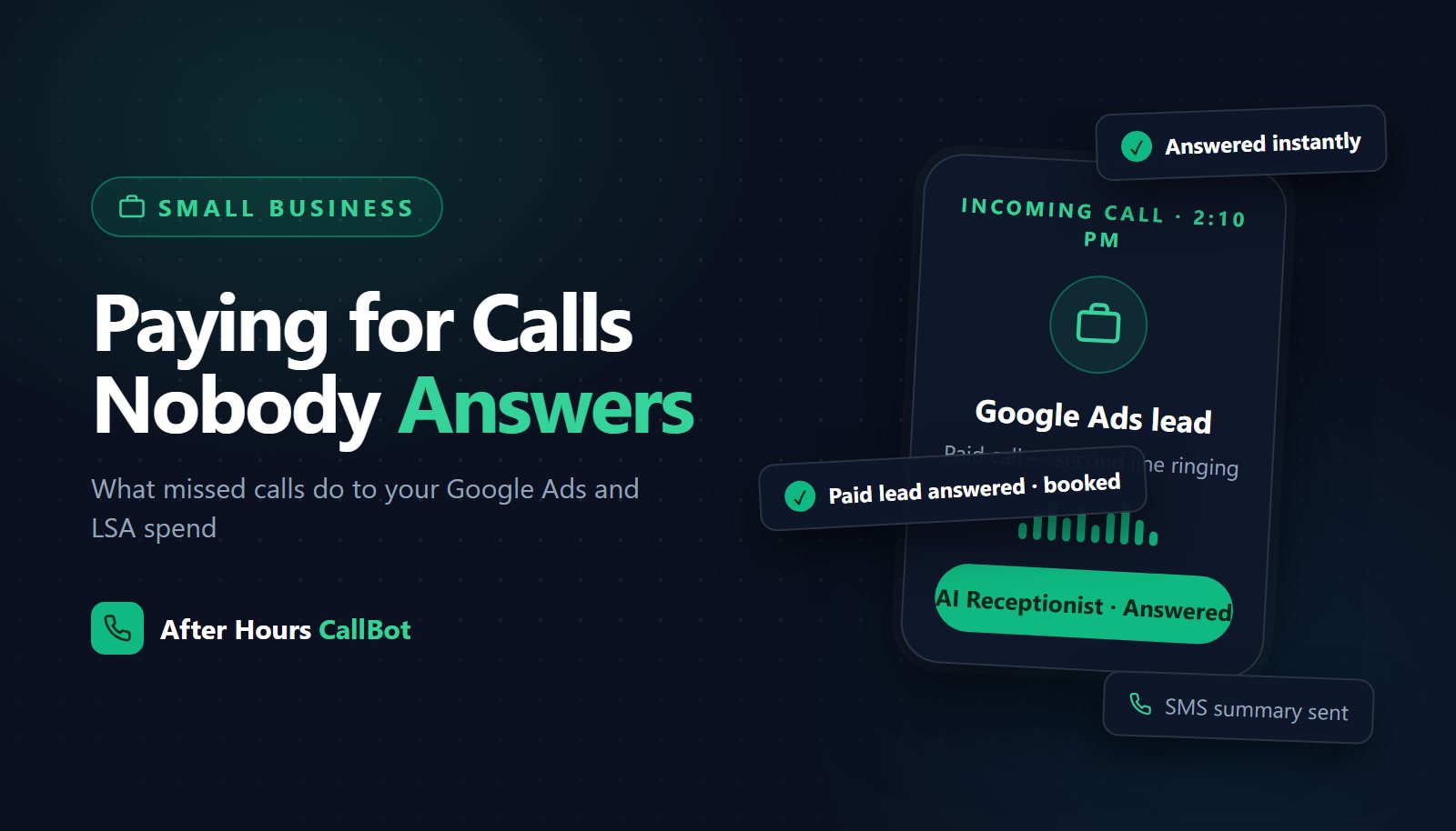 You're Paying for Calls Nobody Answers: What Missed Calls Do to Your Google Ads and LSA Spend