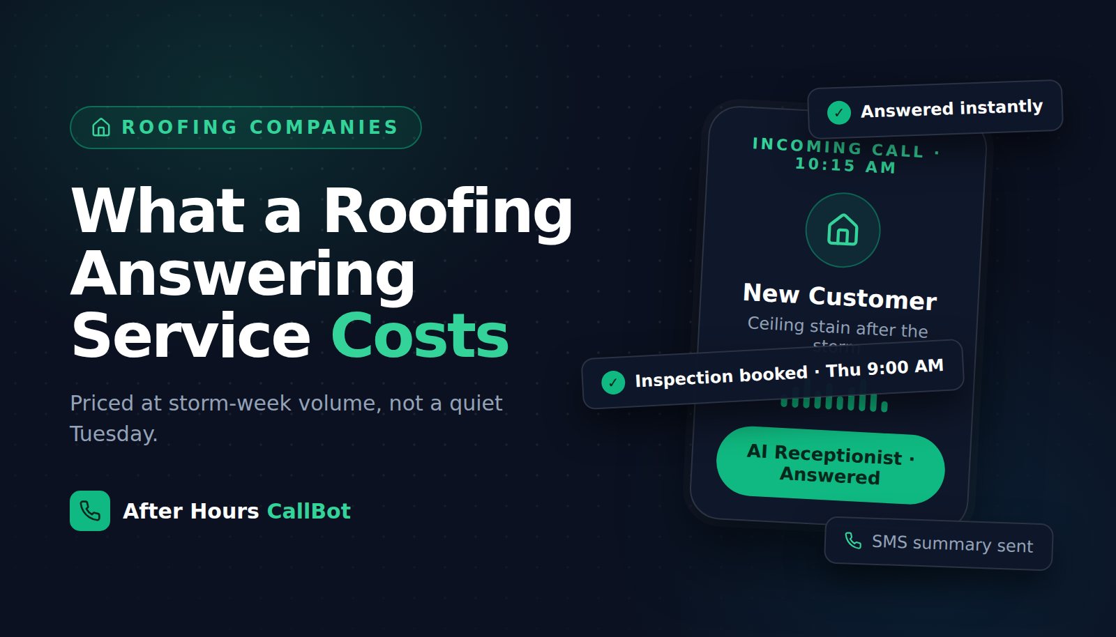 Roofing Answering Service: What It Costs, What It Should Do, and Which Kind Fits Your Crew